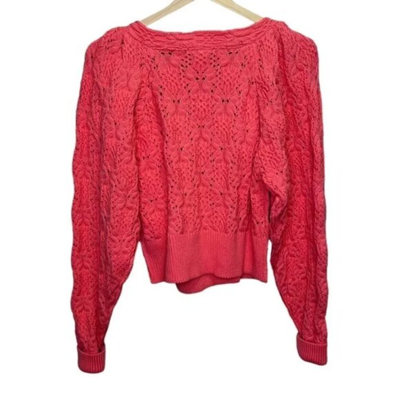 Free People Olive You Cotton Crossover Cardigan Size Medium NWT Brand New - Picture 6 of 10